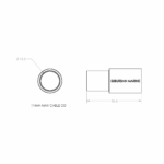 Inline Backshell Large Cable Aluminum - Image 3